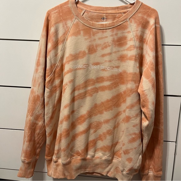 Aerie Please Just Trust Me Tie Dye Crewneck Sweatshirt - Picture 2 of 4